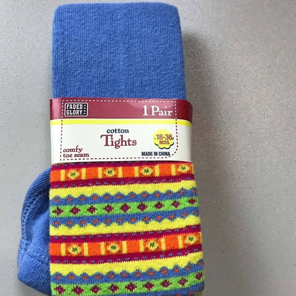 NWT Faded Glory Infant Tights Size 18-36 Months
